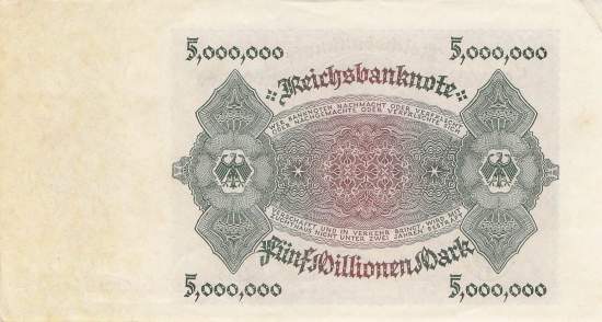 5 Millionen Mark 1923